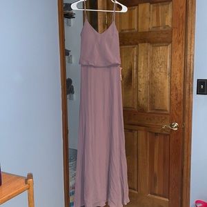 Dark mauve long dress